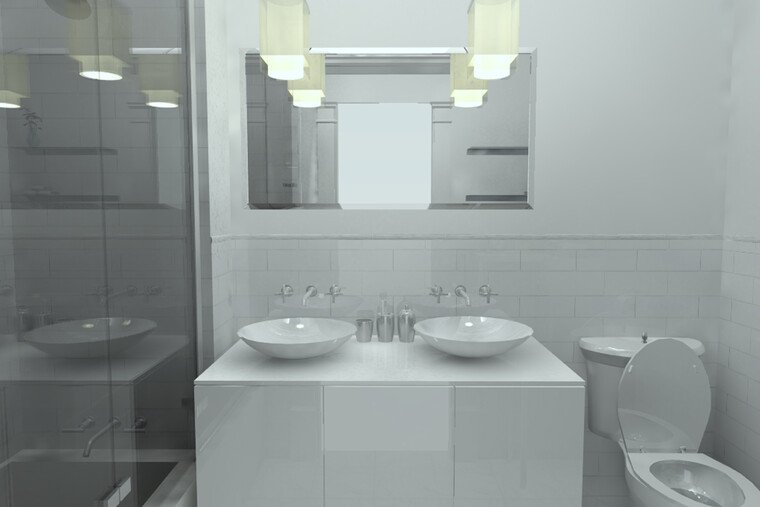 Online design Contemporary Bathroom by Michelle C thumbnail