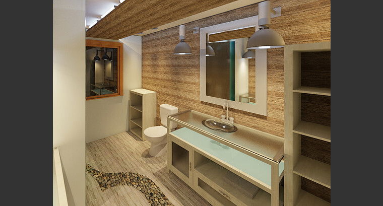 Online design Beach Bathroom by Linnea T thumbnail