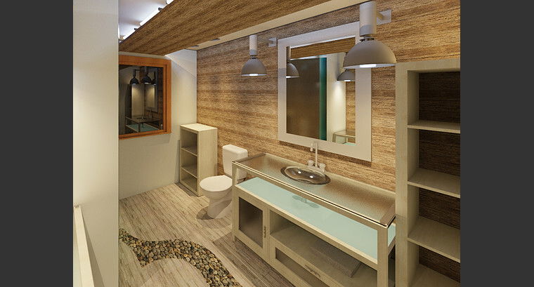 Online design Beach Bathroom by Linnea T thumbnail