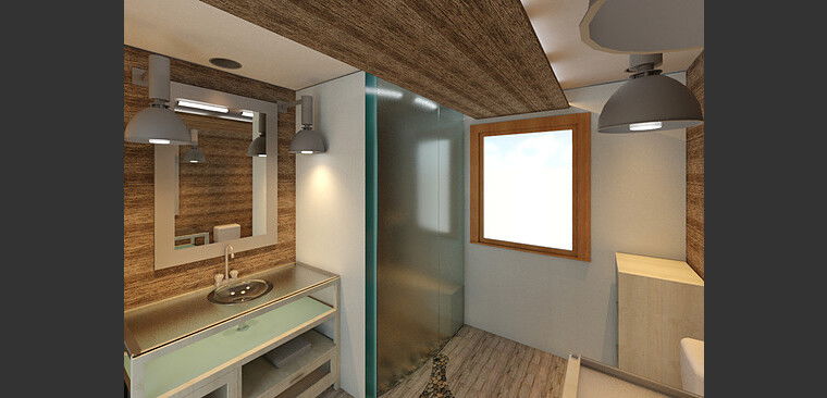 Online design Beach Bathroom by Linnea T thumbnail