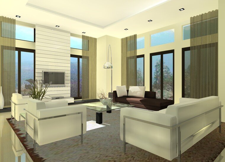 Online design Modern Living Room by Nor Aina M. thumbnail