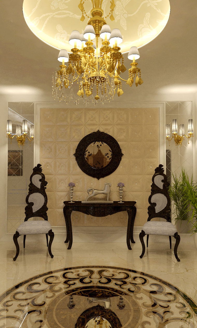 Online design Traditional Living Room by Nour M. thumbnail