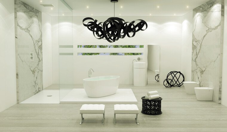 Online design Modern Bathroom by Jereme S. thumbnail