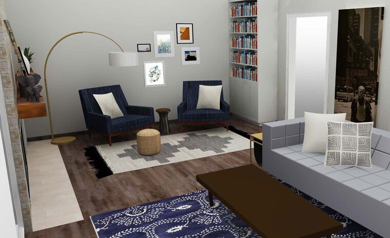 Diseño en línea de Sala Ecléctica por Tabitha M miniatura