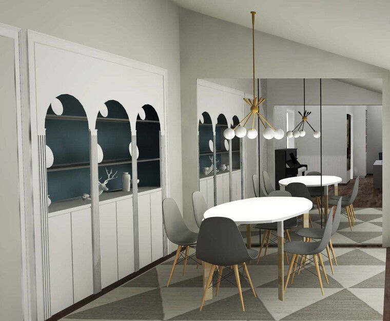 Diseño en línea de Comedor Ecléctico por Tabitha M miniatura