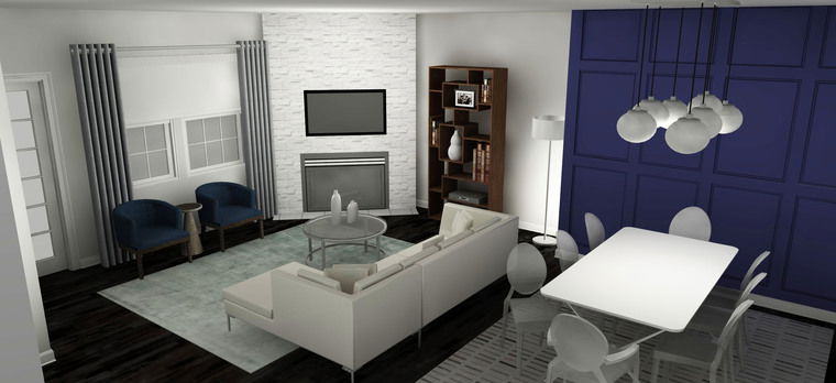 Diseño en línea de Combina Contemporánea Sala-Comedor por Tabitha M miniatura