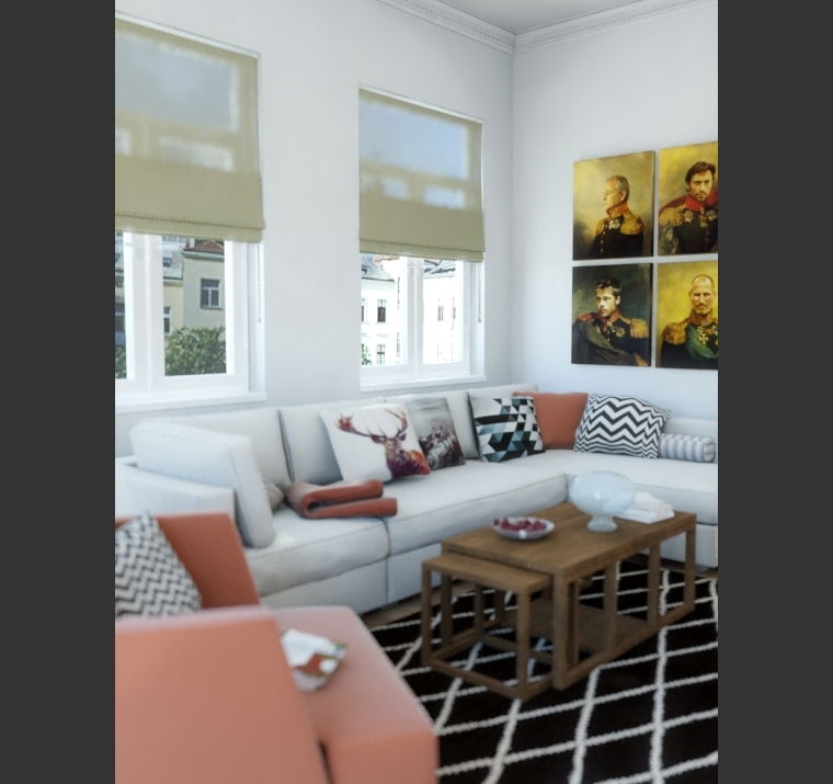Diseño en línea Sala de estar ecléctica por Eleni P miniatura