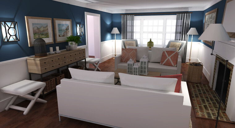 Online design Transitional Living Room by Eleni P thumbnail