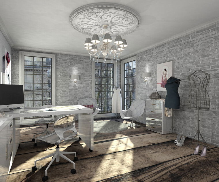 Online design Glamorous Home Office by Rachel H. thumbnail