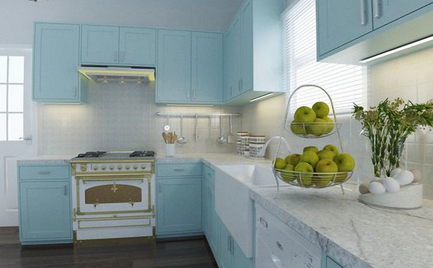 Diseño en línea Cocina Transicional por Quyne N miniatura