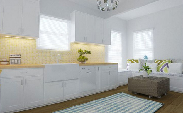 Diseño en línea Cocina Transicional por Quyne N miniatura