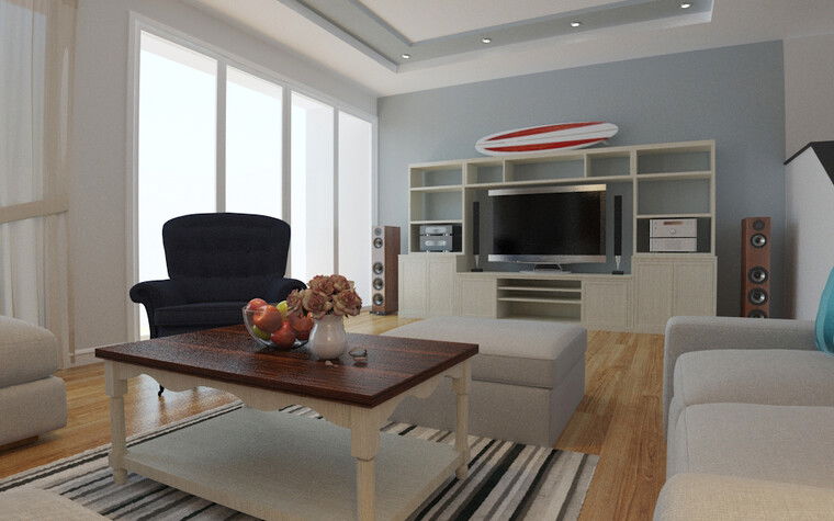 Diseño en línea Sala de Estar Ecléctica por Quyne N miniatura