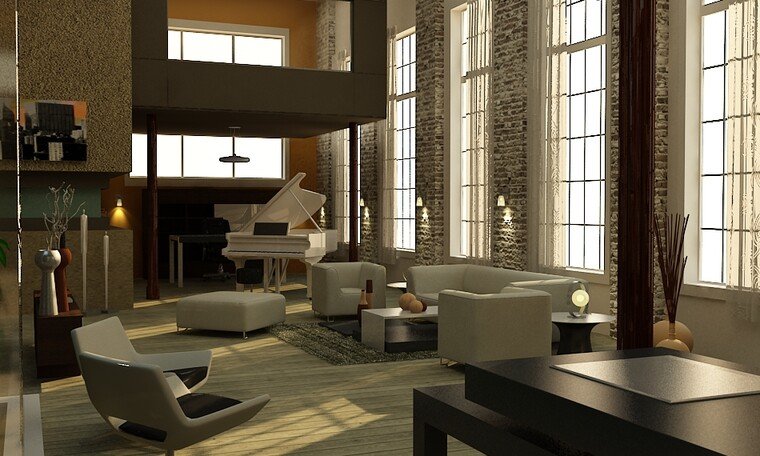 Online design Contemporary Living Room by Andrew Z. thumbnail