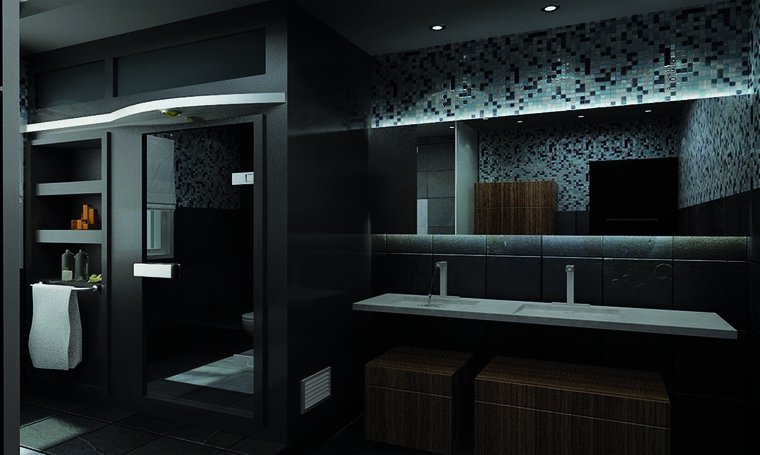 Online design Modern Bathroom by Andrew Z. thumbnail