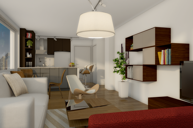 Online design Modern Living Room by Picharat A.  thumbnail