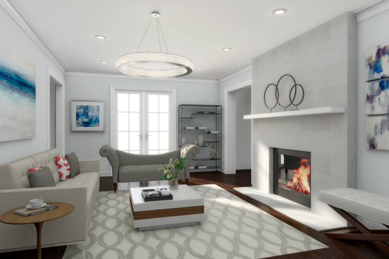 Online design Contemporary Living Room by Picharat A.  thumbnail