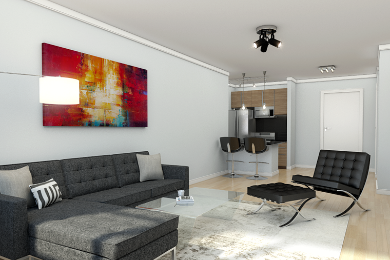 Online design Modern Living Room by Picharat A.  thumbnail