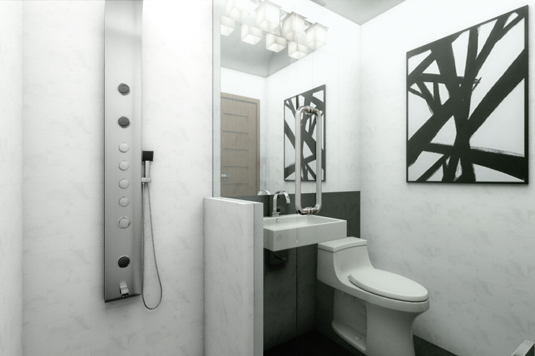 Online design Modern Bathroom by Picharat A.  thumbnail