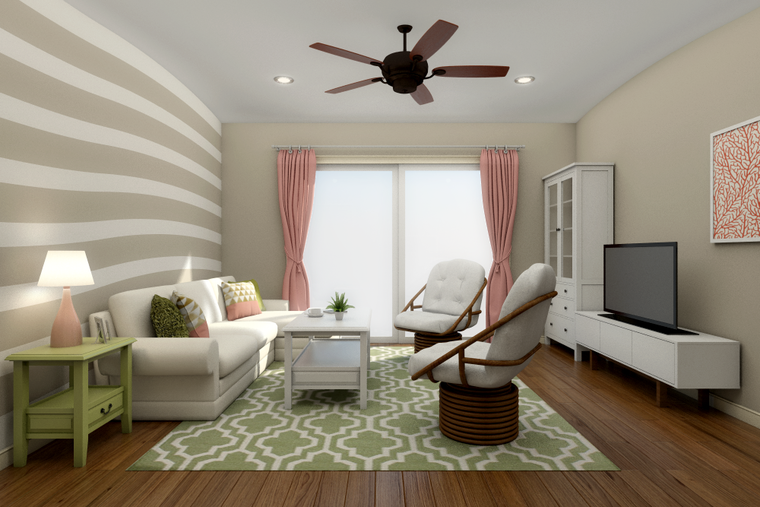 Online design Transitional Living Room by Picharat A.  thumbnail