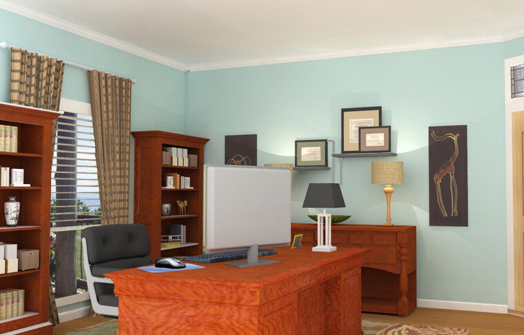 Online design Traditional Home Office by Rebecca M thumbnail