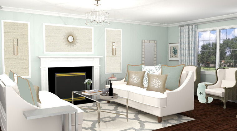 Online design Traditional Living Room by Rebecca M thumbnail