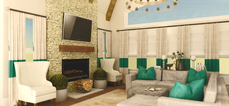 Online design Transitional Living Room by Taron H. thumbnail