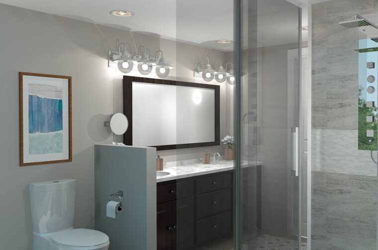 Online design Modern Bathroom by Brittany J. thumbnail