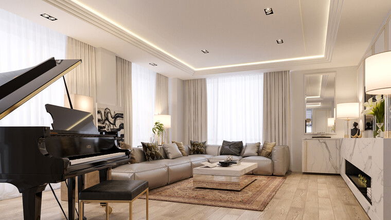 Online Living Room Dining Room Combo Ideas | Decorilla Portfolio