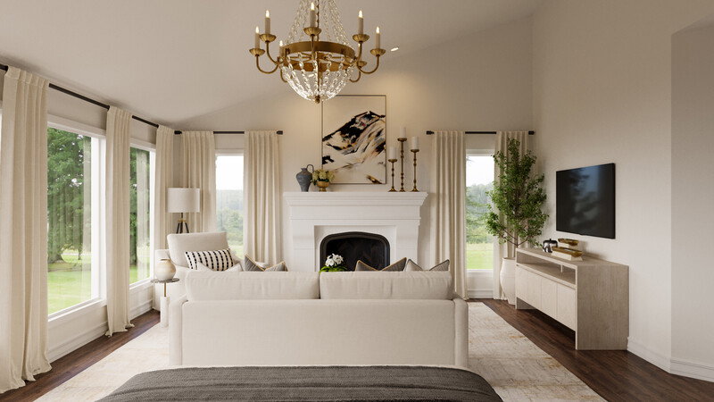 Online Designer Bedroom 3D Model thumbnail2