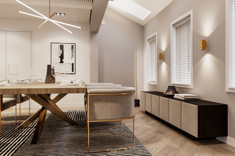 Modelo 3D Sala-Comedor del Diseñador en Línea 4