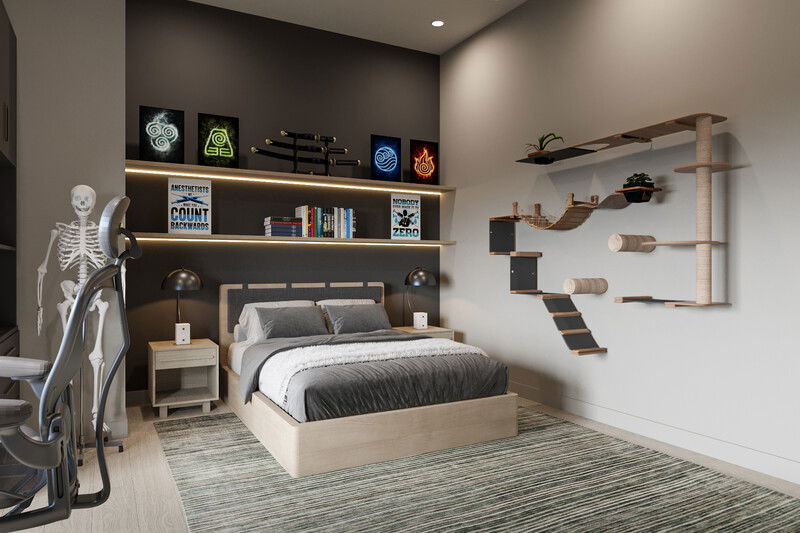 Online Designer Bedroom 3D Model 1