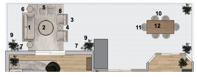 Online Designer Patio Floorplan
