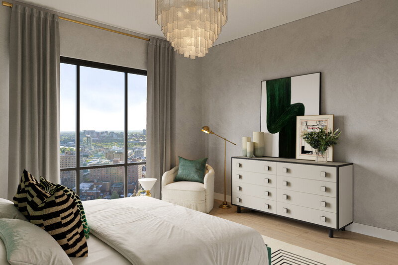 Online Designer Bedroom 3D Model thumbnail3