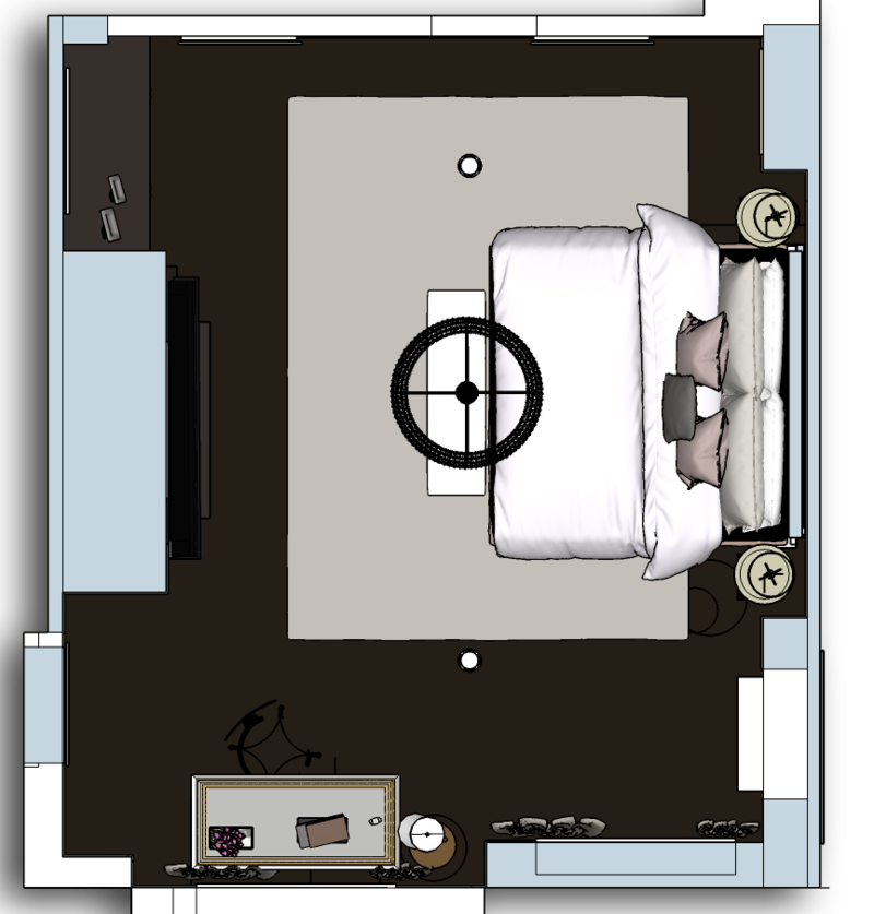 Online Designer Bedroom Floorplan