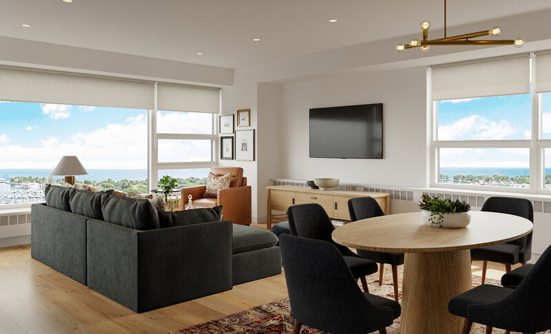 Online Designer Combined Living/Dining 3D Model thumbnail3