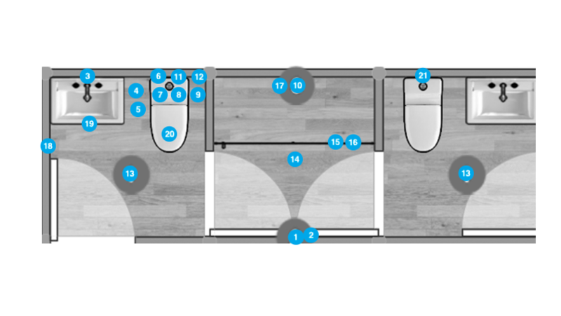 Plano de Baño por Diseñador Online