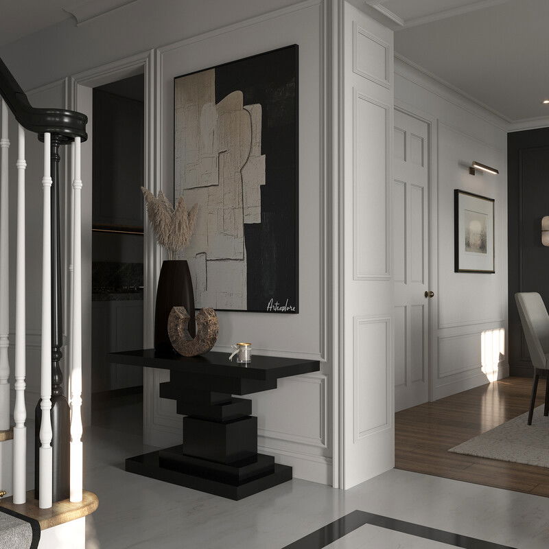Modelo 3D del pasillo/entrada de diseñador en línea 4