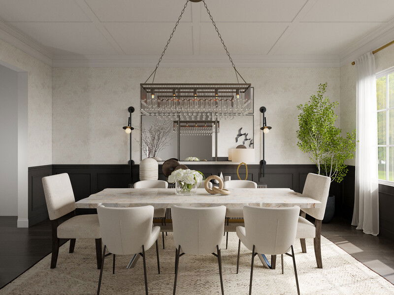 Online Designer Dining Room 3D Model 2
