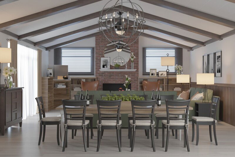 Online Designer Combined Living/Dining 3D Model 3