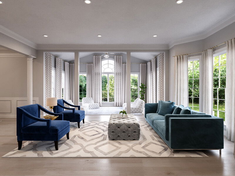 Online Designer Living Room 3D Model 2