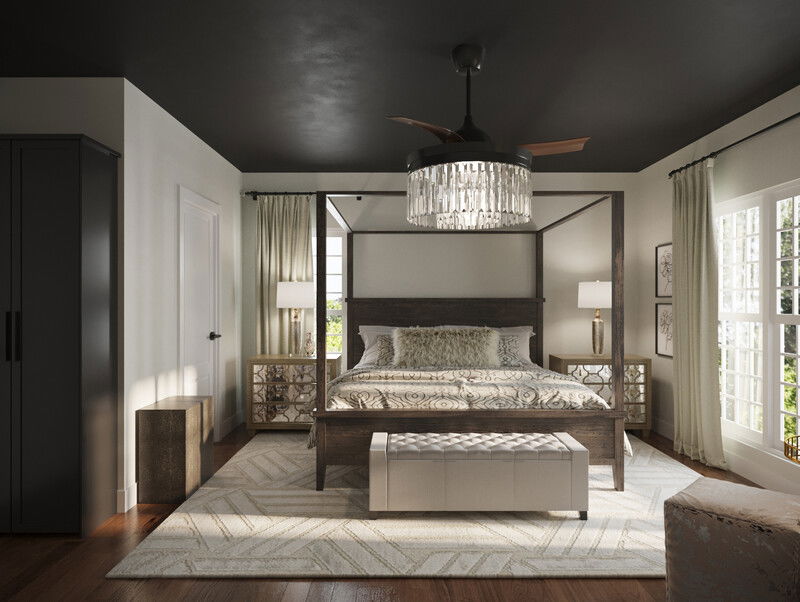 Online Designer Bedroom 3D Model 1