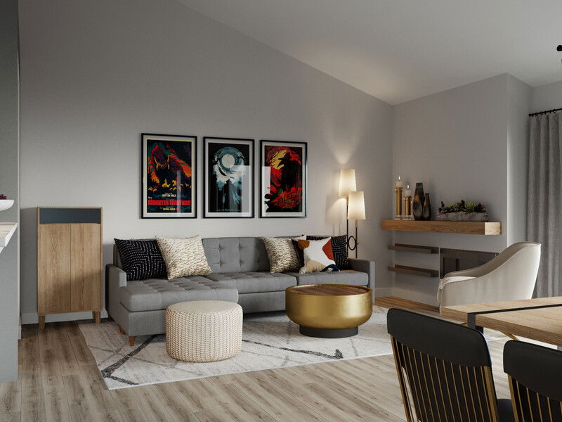 Modelo 3D Sala-Comedor del Diseñador en Línea 1
