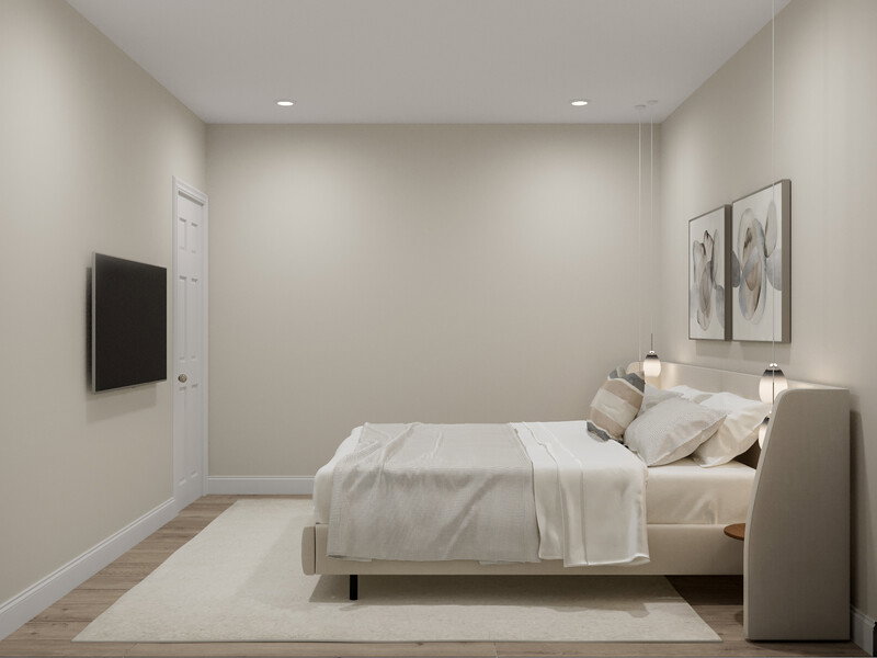 Online Designer Bedroom 3D Model thumbnail3