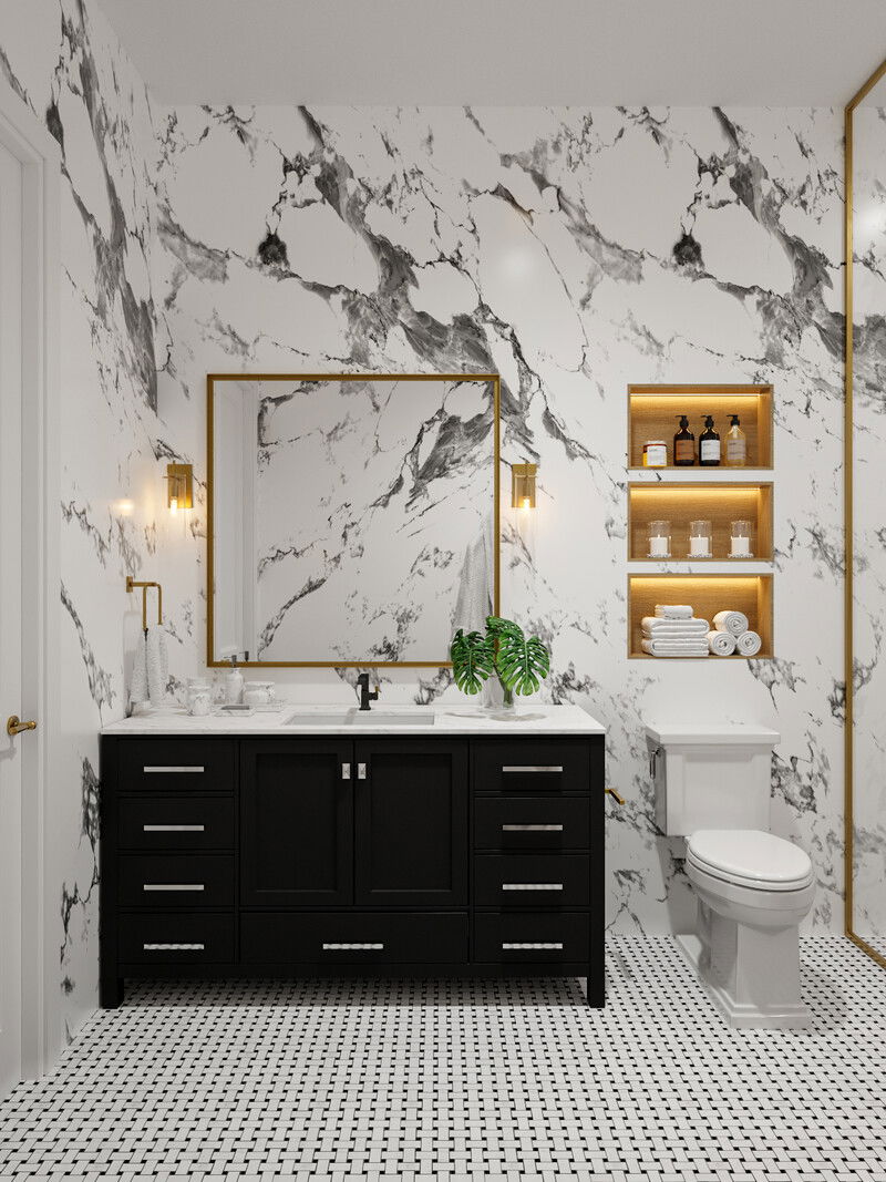 Modelo 3D de Baño por Diseñador Online 3