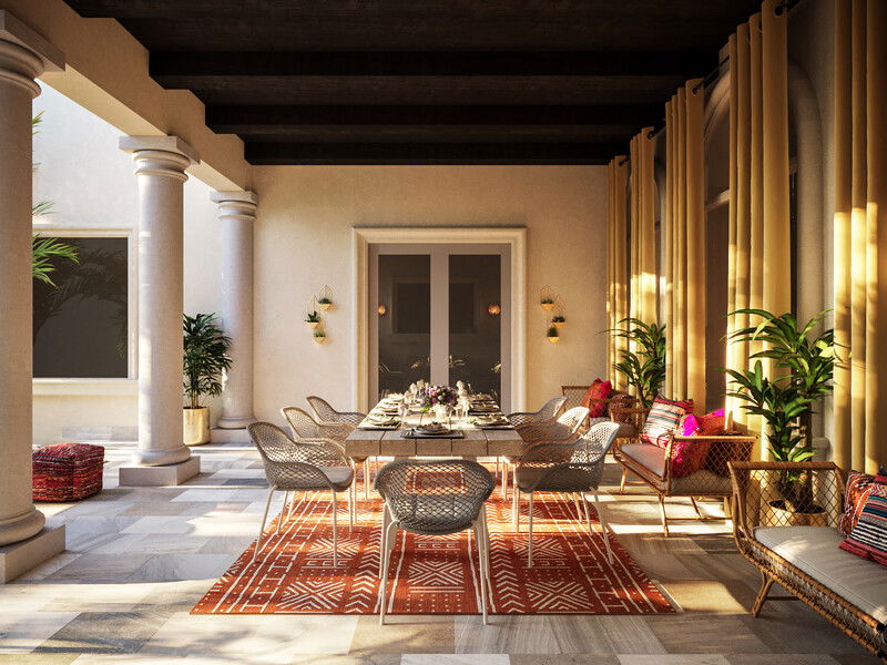 Modelo 3D de Patio Diseño Online 5