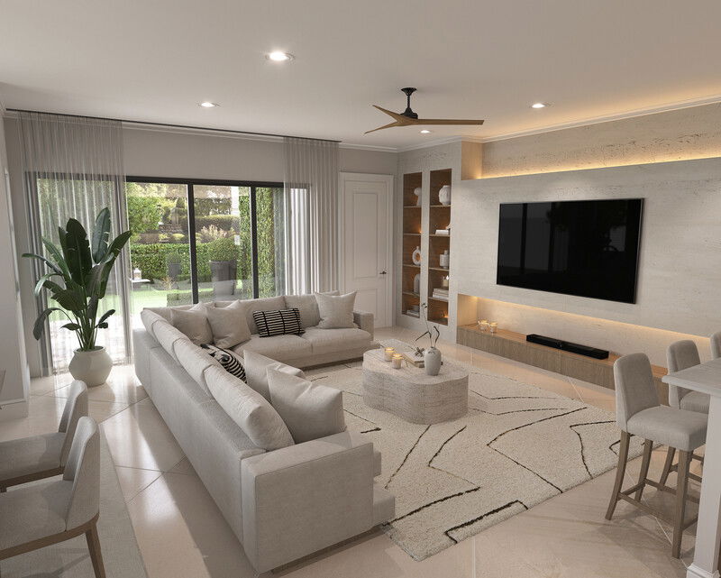 Modelo 3D Sala-Comedor del Diseñador en Línea 2