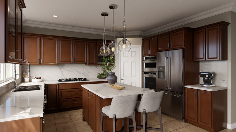 Online Designer Kitchen 3D Model 3