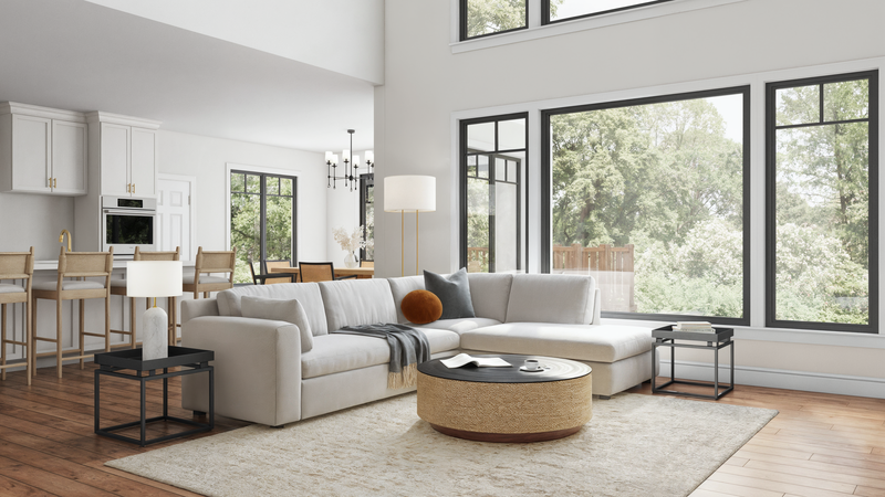 Online Designer Combined Living/Dining 3D Model 2