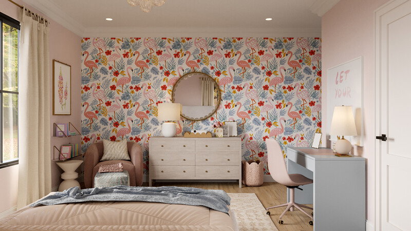 Online Designer Bedroom 3D Model thumbnail3