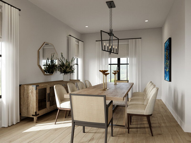 Online Designer Combined Living/Dining 3D Model 3